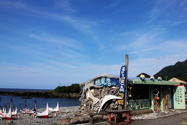 Small shop located along sealine